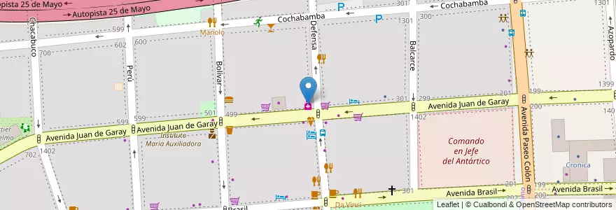 Mapa de ubicacion de Ricamon, San Telmo en Аргентина, Буэнос-Айрес, Comuna 1, Буэнос-Айрес.