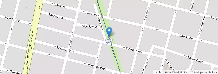 Mapa de ubicacion de Ricardo Aldao en Argentine, Santa Fe, Departamento La Capital, Santa Fe Capital, Santa Fe.