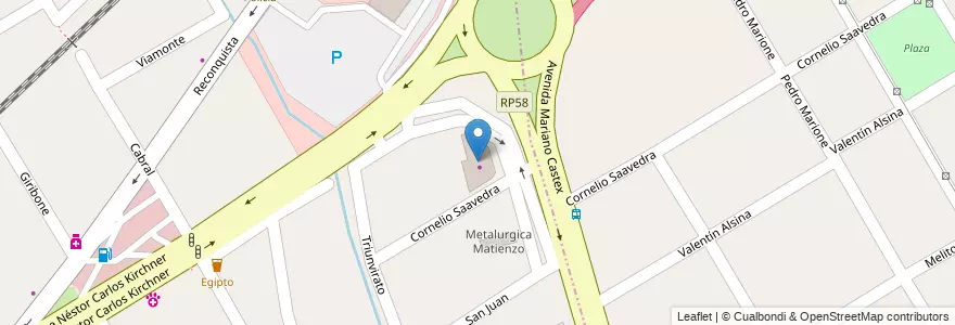 Mapa de ubicacion de Ricardo Ospital en Argentina, Buenos Aires, Ezeiza.