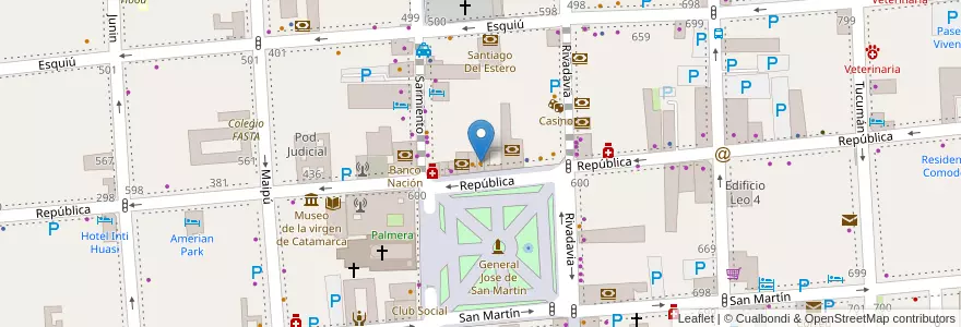 Mapa de ubicacion de Richmond en アルゼンチン, カタマルカ州, Departamento Capital, Municipio De San Fernando Del Valle De Catamarca, San Fernando Del Valle De Catamarca.