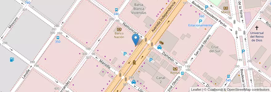 Mapa de ubicacion de Rics en アルゼンチン, サンタクルス州, チリ, Mercado De La Ciudad, Deseado, Caleta Olivia.