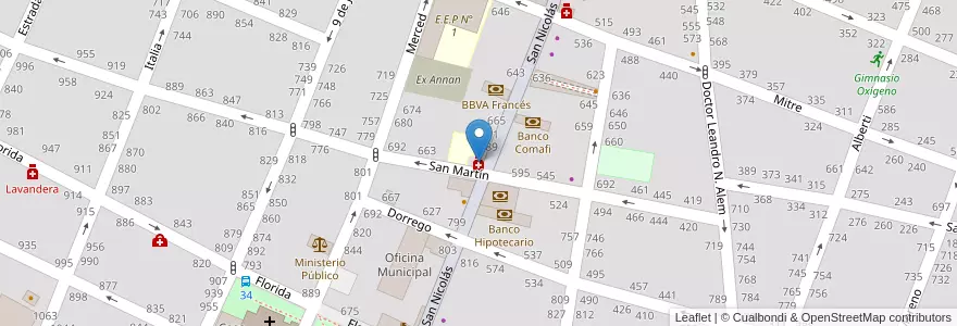 Mapa de ubicacion de Riera en Arjantin, Buenos Aires, Partido De Pergamino.