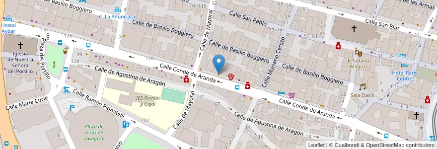 Mapa de ubicacion de Rieva en 西班牙, Aragón, 萨拉戈萨, Zaragoza, 萨拉戈萨.