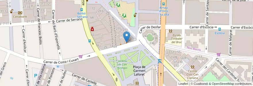 Mapa de ubicacion de Riff Rock Bar en 西班牙, Catalunya, Barcelona, Barcelonès, Barcelona.