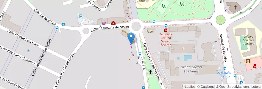Mapa de ubicacion de Rigel en Sepanyol, Comunidad De Madrid, Comunidad De Madrid, Área Metropolitana De Madrid Y Corredor Del Henares, Majadahonda.