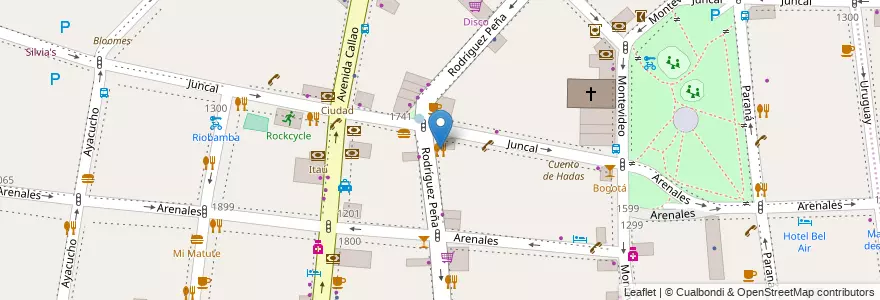 Mapa de ubicacion de Rigoletto, Recoleta en アルゼンチン, Ciudad Autónoma De Buenos Aires, Comuna 2, ブエノスアイレス.