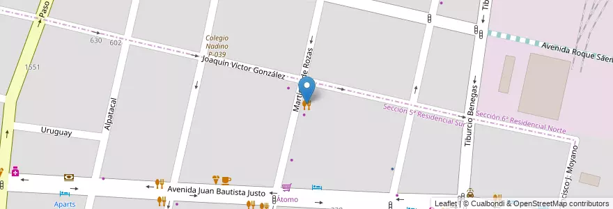 Mapa de ubicacion de Rigoletto en Аргентина, Чили, Мендоса, Departamento Capital, Ciudad De Mendoza.