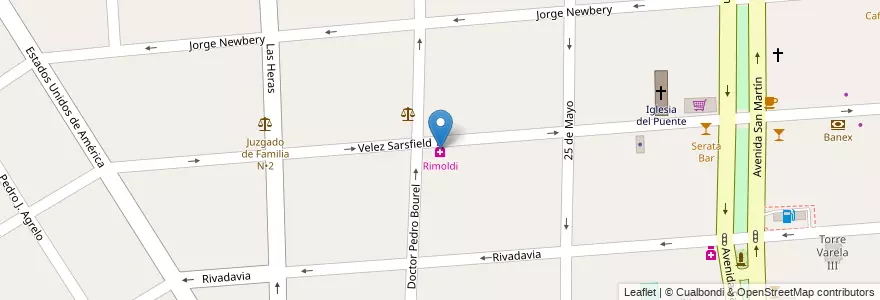 Mapa de ubicacion de Rimoldi en Argentinië, Buenos Aires, Partido De Florencio Varela, Florencio Varela.