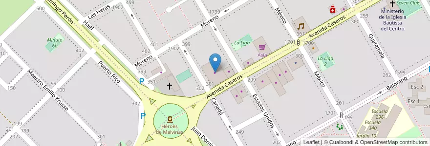 Mapa de ubicacion de Rincón Automotores en الأرجنتين, ريو نيغرو, Departamento Adolfo Alsina, Viedma, Viedma.