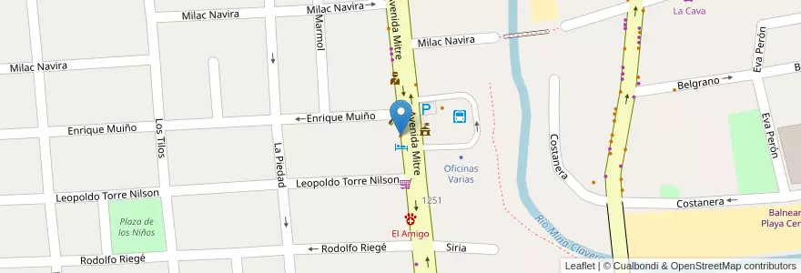 Mapa de ubicacion de Rincon der Jorge en Argentina, Córdoba, Departamento San Alberto, Pedanía Tránsito, Mina Clavero, Municipio De Mina Clavero.