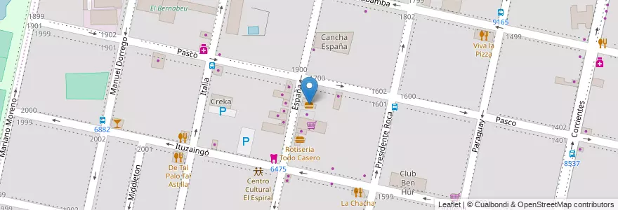 Mapa de ubicacion de Rincon Fonseca en Аргентина, Санта-Фе, Departamento Rosario, Municipio De Rosario, Росарио.