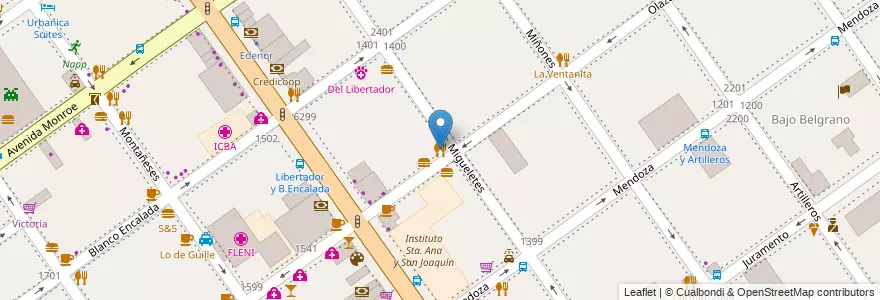 Mapa de ubicacion de Rincón Norteño, Belgrano en الأرجنتين, Ciudad Autónoma De Buenos Aires, Buenos Aires, Comuna 13.