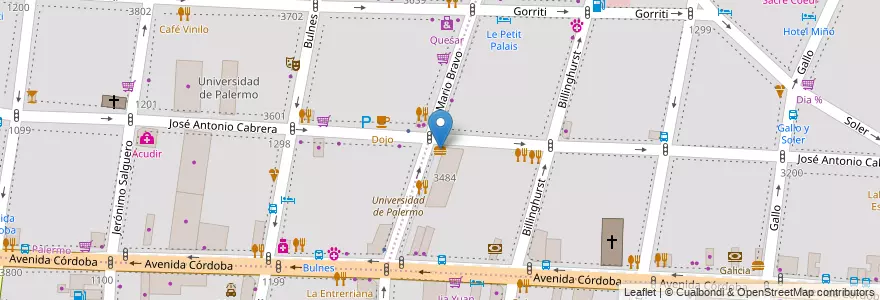 Mapa de ubicacion de Rincón Norteño, Recoleta en الأرجنتين, Ciudad Autónoma De Buenos Aires, Buenos Aires, Comuna 14.