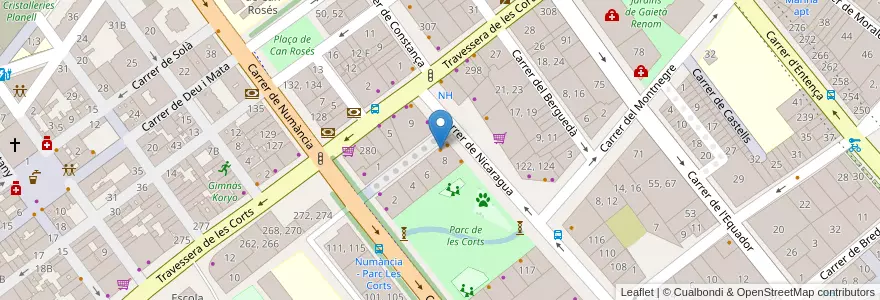 Mapa de ubicacion de Ringo Cat en 西班牙, Catalunya, Barcelona, Barcelonès, Barcelona.