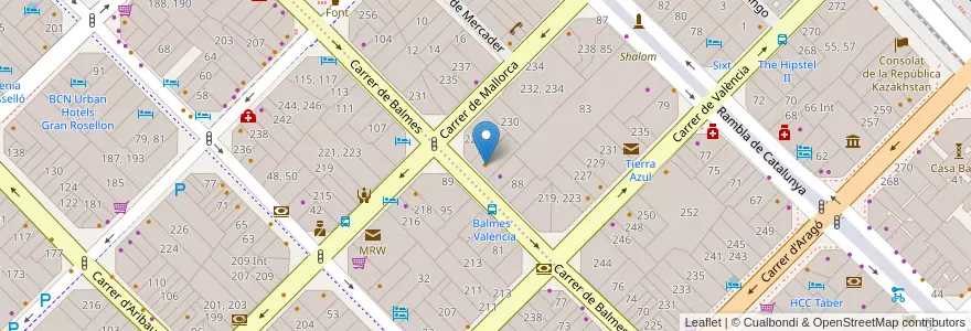 Mapa de ubicacion de Rio Azul Restaurant en Espanha, Catalunha, Barcelona, Barcelonès, Barcelona.