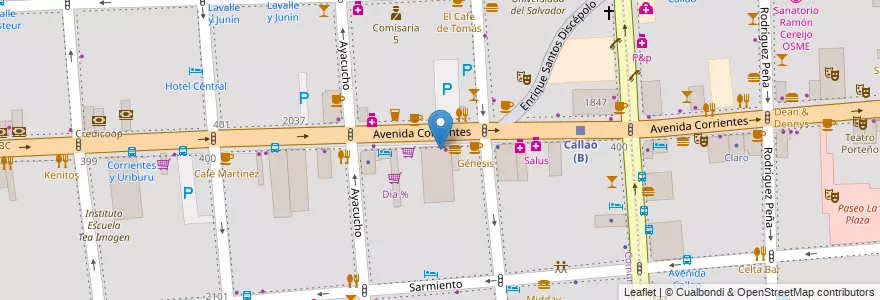 Mapa de ubicacion de Río Bar, Balvanera en 아르헨티나, Ciudad Autónoma De Buenos Aires, Comuna 3, 부에노스아이레스.