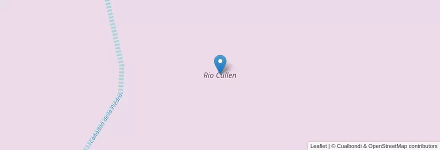 Mapa de ubicacion de Rio Cullen en Argentinien, Feuerland, Chile, Departamento Río Grande.