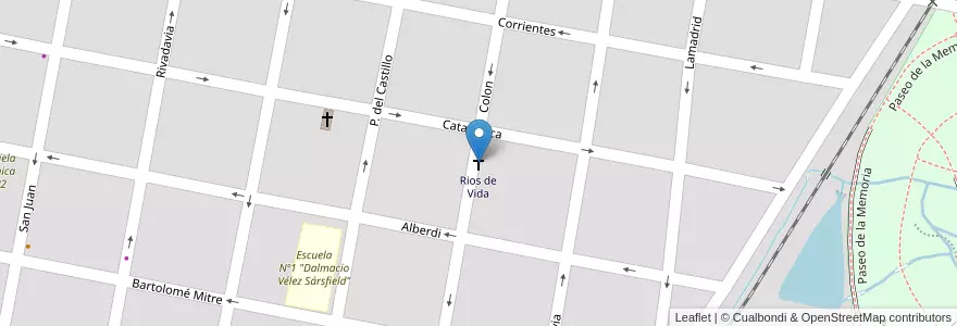 Mapa de ubicacion de Rios de Vida en آرژانتین, استان انتره ریوس, Departamento Concordia, Distrito Suburbios, Concordia, Concordia.