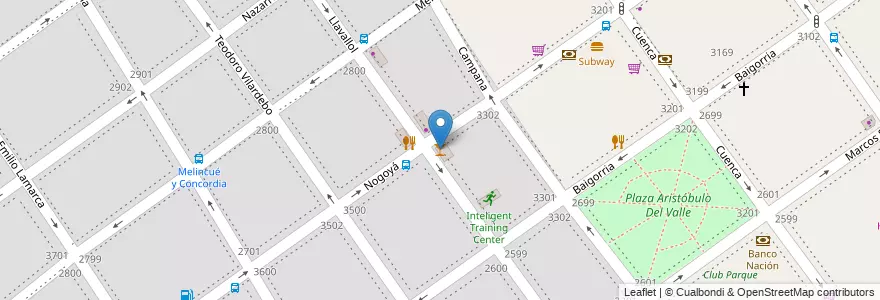 Mapa de ubicacion de Ritornare, Villa del Parque en الأرجنتين, Ciudad Autónoma De Buenos Aires, Buenos Aires, Comuna 11.