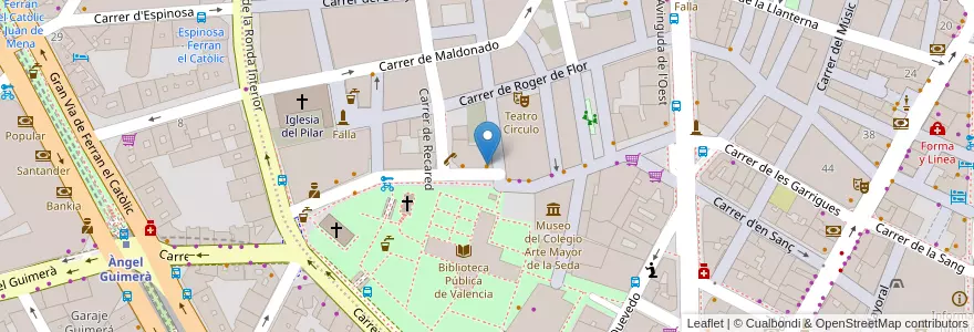 Mapa de ubicacion de Rivendel en 스페인, Comunitat Valenciana, València / Valencia, Comarca De València, València.