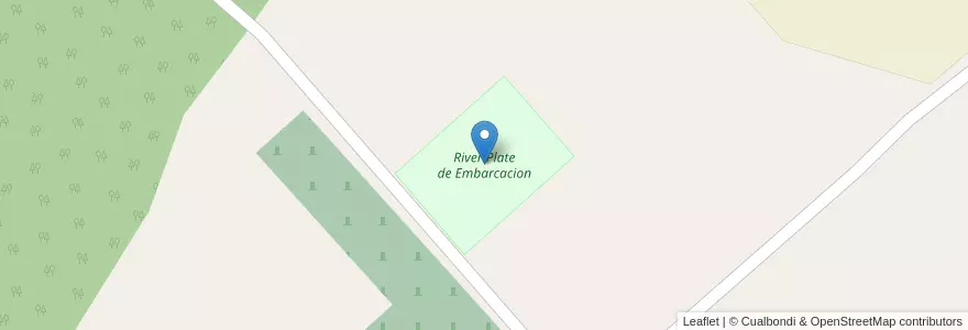 Mapa de ubicacion de River Plate de Embarcacion en آرژانتین, Salta, General San Martín, Municipio De Embarcación.