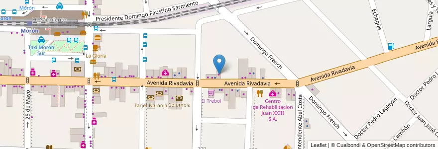 Mapa de ubicacion de RM Muebles en 阿根廷, 布宜诺斯艾利斯省, Partido De Morón, Morón.