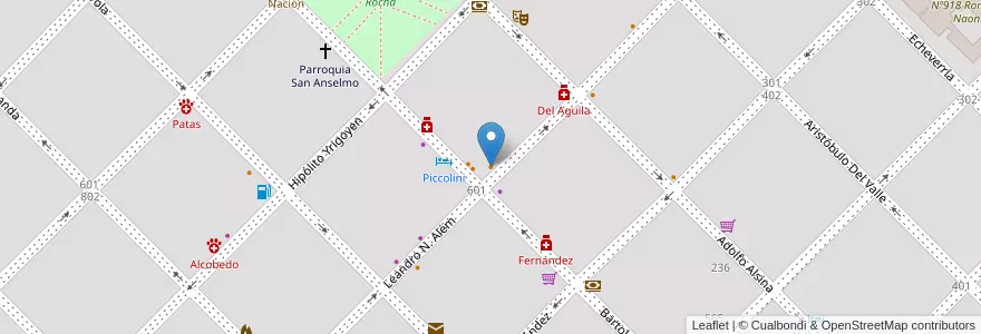Mapa de ubicacion de Roa Bar en Argentinië, Buenos Aires, Partido De Pehuajó, Pehuajó.