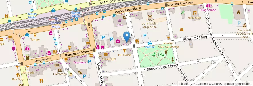 Mapa de ubicacion de Road - F.S. en Argentina, Provincia Di Buenos Aires, Partido De La Matanza, Ramos Mejía.