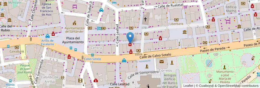 Mapa de ubicacion de Roberto Beraza Abad en Espagne, Cantabrie, Cantabria, Santander, Santander.