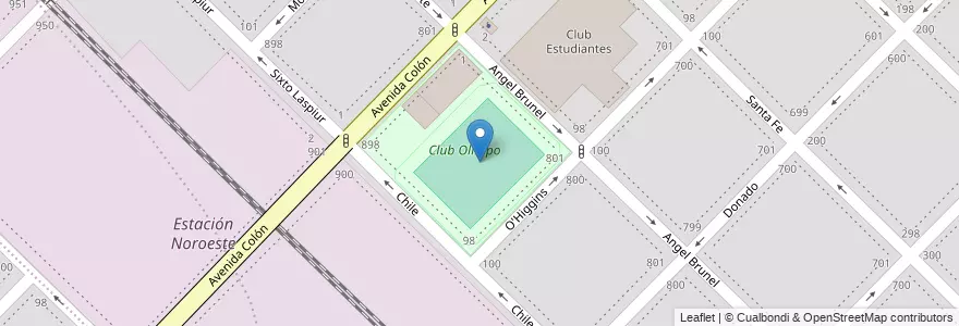 Mapa de ubicacion de Roberto Carminatti en Argentina, Buenos Aires, Partido De Bahía Blanca, Bahía Blanca.