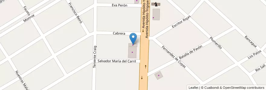 Mapa de ubicacion de Roberto Rojo en Arjantin, Buenos Aires, Partido De Almirante Brown, Glew.