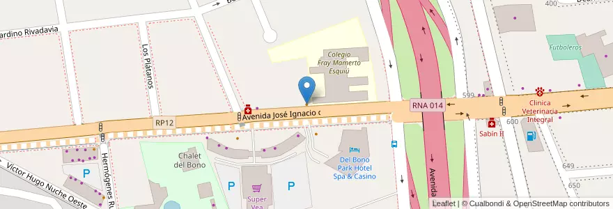 Mapa de ubicacion de Rocco Bar en Arjantin, San Juan, Şili, Capital.