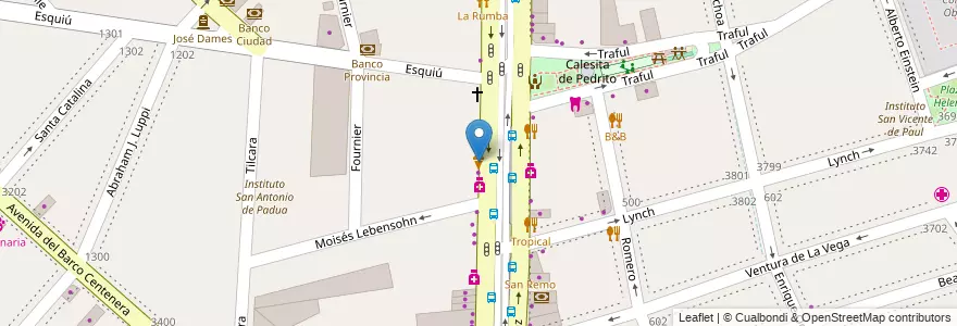 Mapa de ubicacion de Rocha, Nueva Pompeya en آرژانتین, Ciudad Autónoma De Buenos Aires, Comuna 4, Buenos Aires.