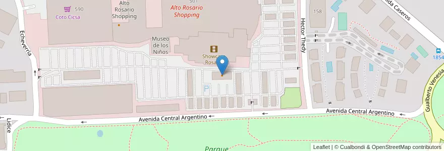 Mapa de ubicacion de Rock & Feller en الأرجنتين, سانتا في, Departamento Rosario, Municipio De Rosario, روساريو.