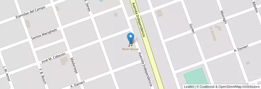 Mapa de ubicacion de Rock House en アルゼンチン, フォルモサ州, Departamento Formosa, Municipio De Formosa, Formosa.