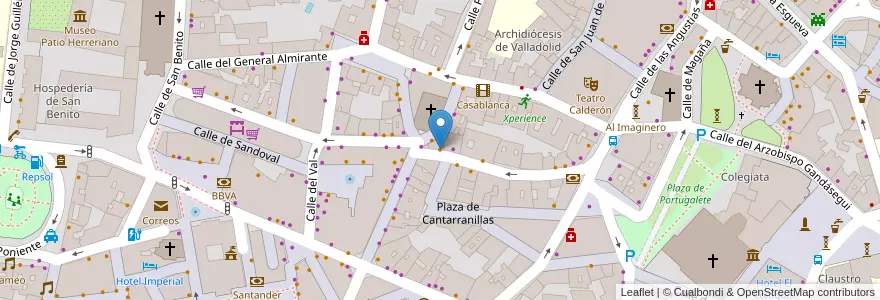 Mapa de ubicacion de Rock & Shots en اسپانیا, Castilla Y León, Valladolid, Valladolid.