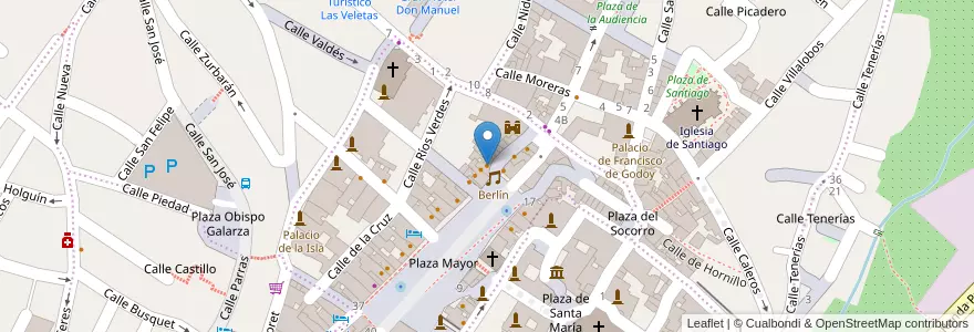 Mapa de ubicacion de Rockbar Berlin en España, Extremadura, Cáceres, Cáceres, Cáceres.