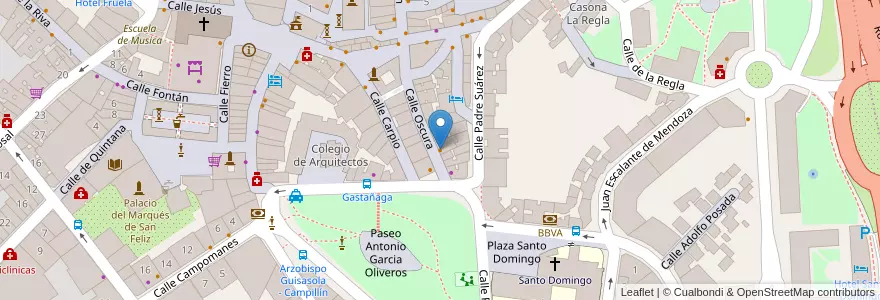 Mapa de ubicacion de Rocket en Spanje, Asturië, Asturië, Oviedo.