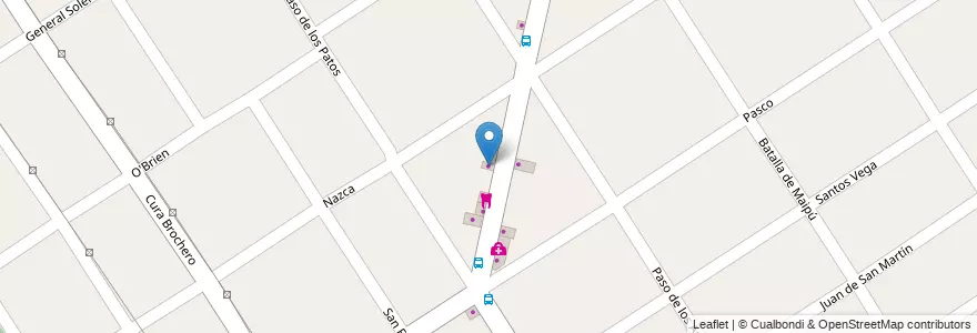 Mapa de ubicacion de Rodados Gimenez en Arjantin, Buenos Aires, Partido De Malvinas Argentinas, Grand Bourg.