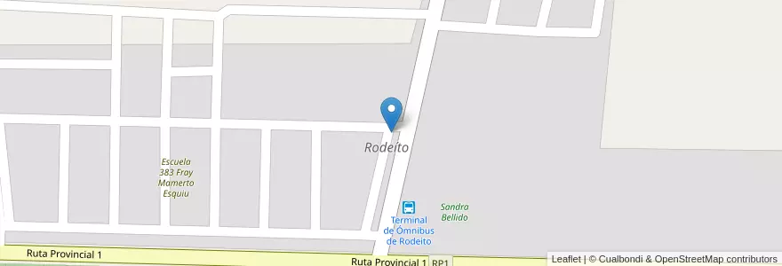 Mapa de ubicacion de Rodeíto en 阿根廷, Jujuy, Departamento San Pedro, Comisión Municipal De Rodeíto.