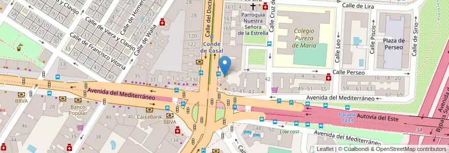 Mapa de ubicacion de Rodilla en 西班牙, Comunidad De Madrid, Comunidad De Madrid, Área Metropolitana De Madrid Y Corredor Del Henares, Madrid.