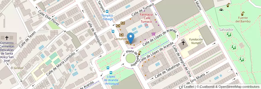 Mapa de ubicacion de Rodilla en Испания, Мадрид, Мадрид, Área Metropolitana De Madrid Y Corredor Del Henares, Мадрид.