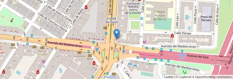 Mapa de ubicacion de Rodilla en Sepanyol, Comunidad De Madrid, Comunidad De Madrid, Área Metropolitana De Madrid Y Corredor Del Henares, Madrid.
