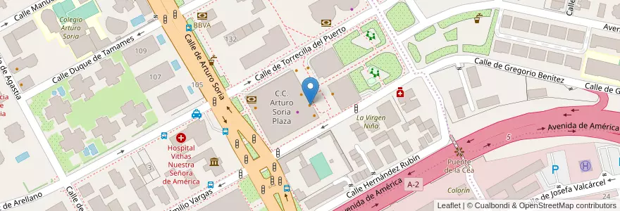 Mapa de ubicacion de Rodilla en İspanya, Comunidad De Madrid, Comunidad De Madrid, Área Metropolitana De Madrid Y Corredor Del Henares, Madrid.