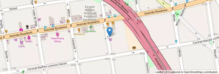 Mapa de ubicacion de Rodolfo Walsh, Villa Luro en Arjantin, Ciudad Autónoma De Buenos Aires, Comuna 9, Buenos Aires, Comuna 10.