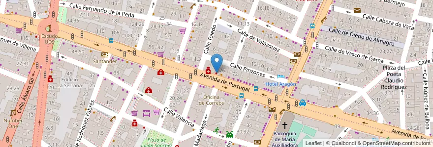 Mapa de ubicacion de Rojo Pittatore en Spagna, Castilla Y León, Salamanca, Campo De Salamanca, Salamanca.