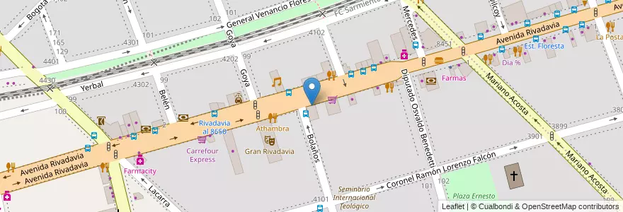 Mapa de ubicacion de Roma, Velez Sarsfield en Argentine, Ciudad Autónoma De Buenos Aires, Buenos Aires, Comuna 10.