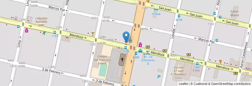 Mapa de ubicacion de Roma en Аргентина, Санта-Фе, Departamento Rosario, Municipio De Rosario, Росарио.