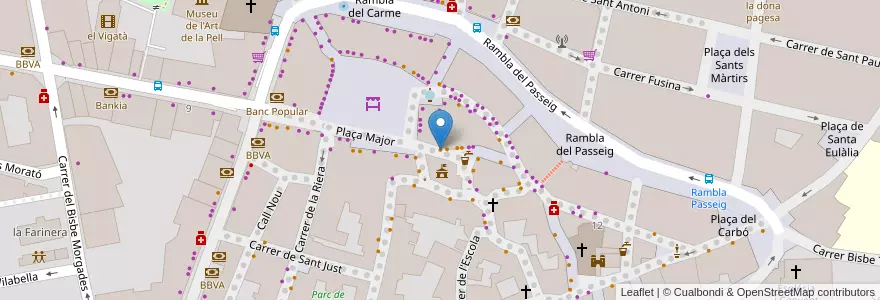 Mapa de ubicacion de Roman Pizza en 西班牙, Catalunya, Barcelona, Osona, Vic.