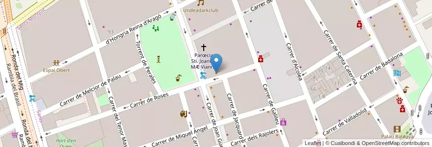 Mapa de ubicacion de Roman Pizza en Испания, Каталония, Барселона, Барселонес, Барселона.
